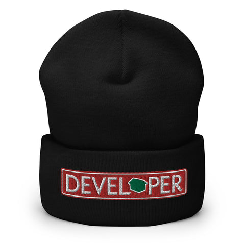 DEVELOPER Residential Real Estate Embroidered Cuffed Beanie - CRE PYT