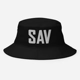 SAV Airport Code Savannah Georgia Hilton Head Island South Carolina Embroidered Hat Bucket Hat