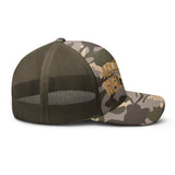 Ask Me About Real Estate Camouflage Trucker Hat | Old Gold Thread