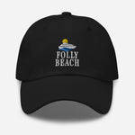 Folly Beach South Carolina Embroidered Dad Hat