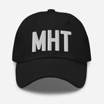 MHT Airport Code Embroidered Dad Hat Manchester New Hampshire