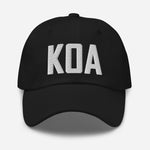 KOA Airport Code Embroidered Dad Hat Kailua Kona Hawaii