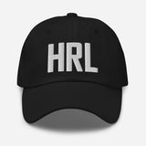 HRL Airport Code Embroidered Dad Hat Harlingen Texas