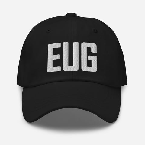 EUG Airport Code Embroidered Dad Hat Eugene Oregon