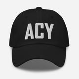 ACY Airport Code Embroidered Dad Hat Atlantic City New Jersey