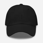 Boat Anchor Embroidered Dad Hat | Black Thread