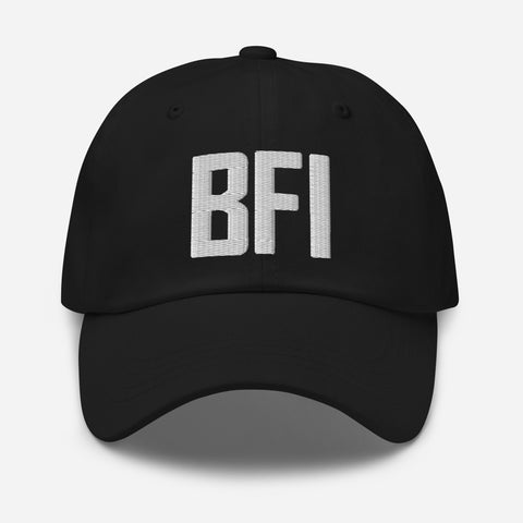 BFI Airport Code Embroidered Dad Hat Seattle Washington