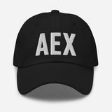 AEX Airport Code Embroidered Dad Hat Alexandria Louisiana