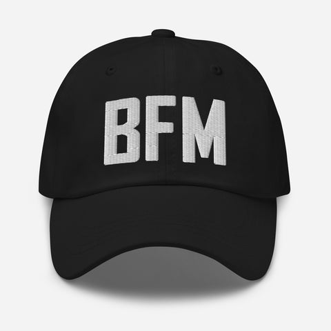 BFM Airport Code Embroidered Dad Hat Mobile Alabama