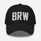 BRW Airport Code Embroidered Dad Hat Barrow Alaska