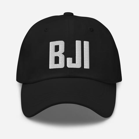 BJI Airport Code Embroidered Dad Hat Bemidji Minnesota