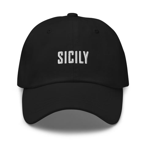 Sicily Italy Embroidered Dad Hat