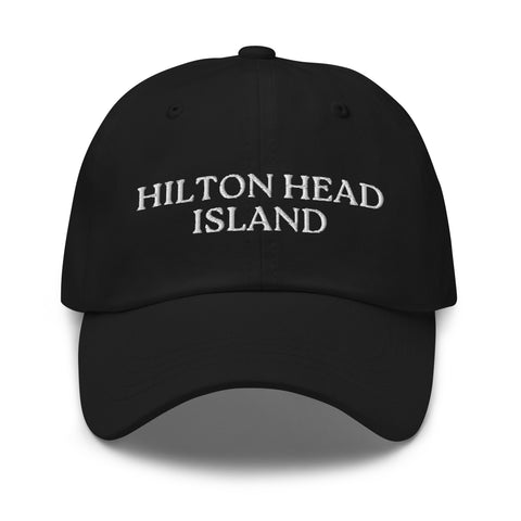 Hilton Head Island, SC South Carolina Embroidered Dad Hat - White Thread