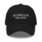 Seabrook Island, SC South Carolina Embroidered Dad Hat - White Thread