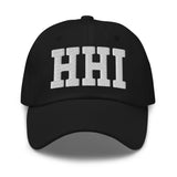 HHI Airport Code Embroidered Dad Hat South Carolina Hilton Head Island SC College Varsity Letter