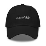 coastal club Embroidered Dad Hat | White Thread