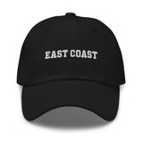 East Coast Embroidered Dad Hat Varsity Letter  College