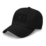 MCO Airport Code Embroidered Dad Hat | Black Thread