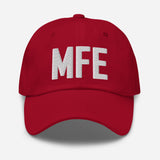 MFE Airport Code Embroidered Dad Hat McAllen Texas