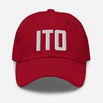 ITO Airport Code Embroidered Dad Hat Hilo Hawaii