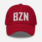 BZN Airport Code Embroidered Dad Hat Bozeman Montana