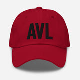 AVL Airport Code Embroidered Dad Hat Asheville North Carolina