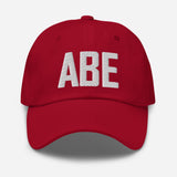 ABE Airport Code Embroidered Dad Hat Allentown Pennsylvania