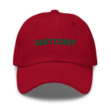 East Coast Embroidered Dad Hat Varsity Letter  College