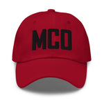 MCO Airport Code Embroidered Dad Hat | Black Thread