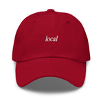 local Embroidered Dad Hat | White Thread