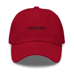 east coast Embroidered Dad Hat | Black Thread