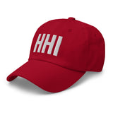 HHI Airport Code Embroidered Dad Hat Hilton Head Island South Carolina