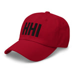 HHI Airport Code Hilton Head Island Embroidered Dad Hat