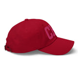 CHS Airport Code Embroidered Dad Hat South Carolina Charleston SC College Varsity Letter | Flamingo Pink Thread