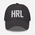 HRL Airport Code Embroidered Dad Hat Harlingen Texas