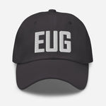 EUG Airport Code Embroidered Dad Hat Eugene Oregon