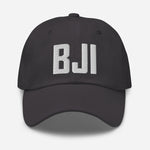 BJI Airport Code Embroidered Dad Hat Bemidji Minnesota