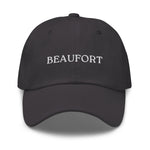 Beaufort, SC South Carolina Embroidered Dad Hat - White Thread