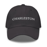 Charleston, SC South Carolina Embroidered Dad Hat - White Thread