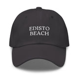 Edisto Beach, SC South Carolina Embroidered Dad Hat - White Thread