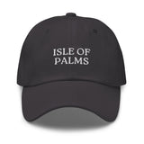 Isle of Palms, SC South Carolina Embroidered Dad Hat - White Thread