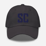 SC South Carolina Embroidered Dad Hat | Navy Thread | State Initials