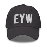 EYW Florida Airport Code Embroidered Dad Hat | White Thread