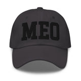 MEO Airport Code Embroidered Dad Hat OBX Outer Banks North Carolina College Varsity Letter