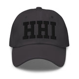 HHI Airport Code Embroidered Dad Hat South Carolina Hilton Head Island SC College Varsity Letter