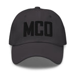 MCO Airport Code Embroidered Dad Hat | Black Thread