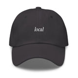 local Embroidered Dad Hat | White Thread