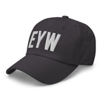 EYW Florida Airport Code Embroidered Dad Hat | White Thread