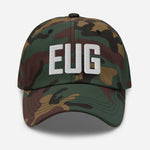 EUG Airport Code Embroidered Dad Hat Eugene Oregon