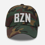 BZN Airport Code Embroidered Dad Hat Bozeman Montana